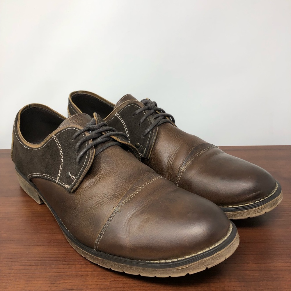 Bed Stu Repeal Distressed Leather Oxfords